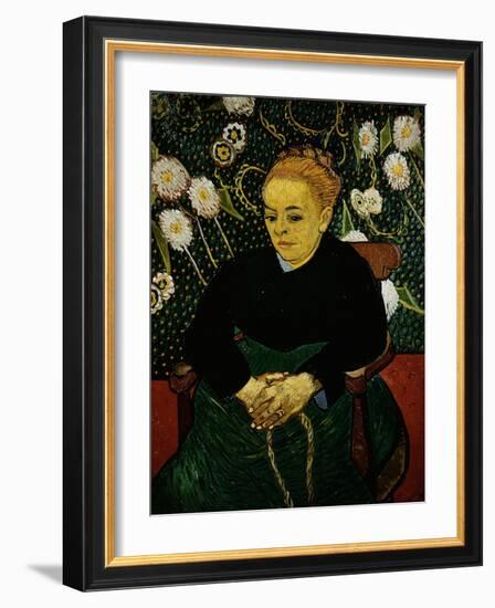 Woman Rocking a Cradle (Augustine Roulin)-Vincent van Gogh-Framed Giclee Print