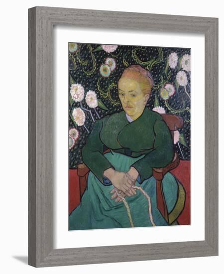Woman Rocking a Cradle-Vincent van Gogh-Framed Giclee Print
