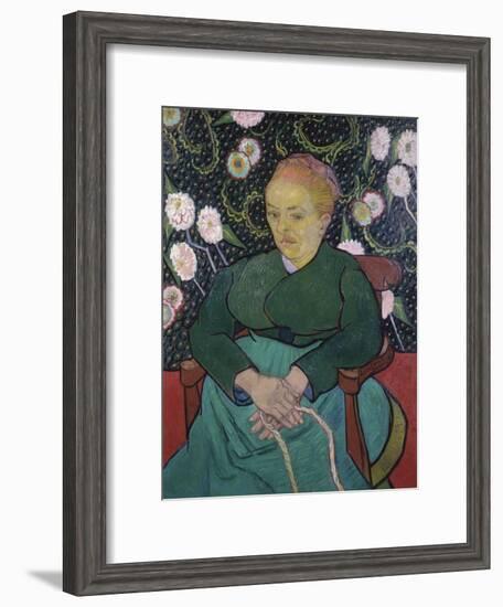 Woman Rocking a Cradle-Vincent van Gogh-Framed Giclee Print