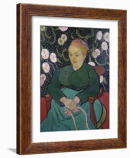 Woman Rocking a Cradle-Vincent van Gogh-Framed Giclee Print