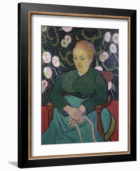 Woman Rocking a Cradle-Vincent van Gogh-Framed Giclee Print