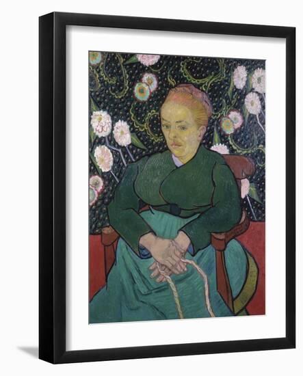 Woman Rocking a Cradle-Vincent van Gogh-Framed Giclee Print