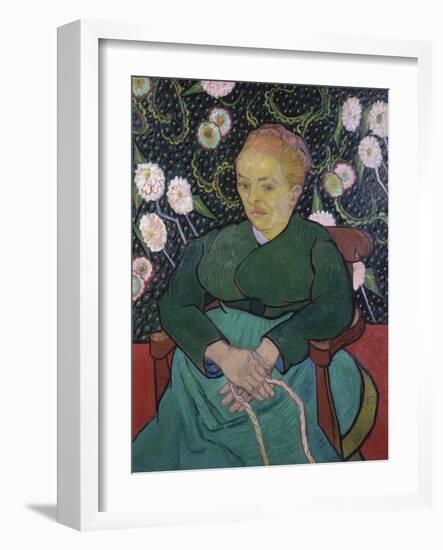 Woman Rocking a Cradle-Vincent van Gogh-Framed Giclee Print