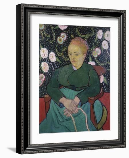 Woman Rocking a Cradle-Vincent van Gogh-Framed Giclee Print