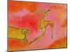 Woman Running from a Ram-Marie Bertrand-Mounted Giclee Print