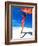 Woman Running on Pristine Beach, Caribbean-Greg Johnston-Framed Photographic Print