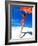 Woman Running on Pristine Beach, Caribbean-Greg Johnston-Framed Photographic Print