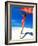 Woman Running on Pristine Beach, Caribbean-Greg Johnston-Framed Photographic Print