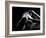 Woman's Back on Black Background-Antonino Barbagallo-Framed Photographic Print