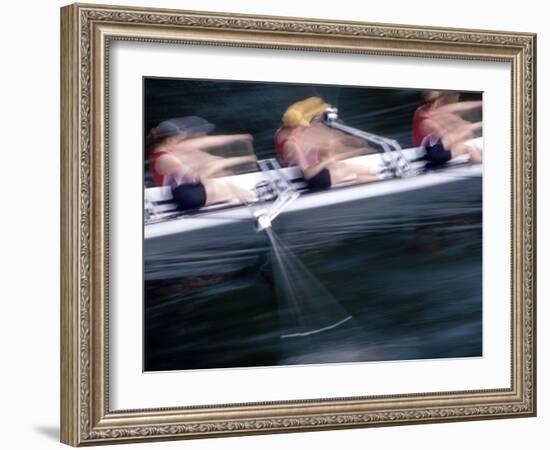 Woman's Crew on Opening Day Races of the Annual Windermere Cup Regatta, Seattle, Washington, USA-Nancy & Steve Ross-Framed Photographic Print