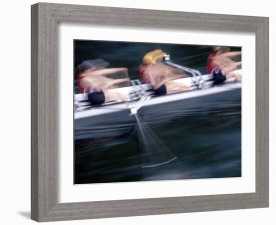 Woman's Crew on Opening Day Races of the Annual Windermere Cup Regatta, Seattle, Washington, USA-Nancy & Steve Ross-Framed Photographic Print