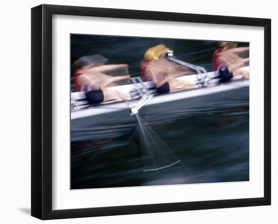 Woman's Crew on Opening Day Races of the Annual Windermere Cup Regatta, Seattle, Washington, USA-Nancy & Steve Ross-Framed Photographic Print