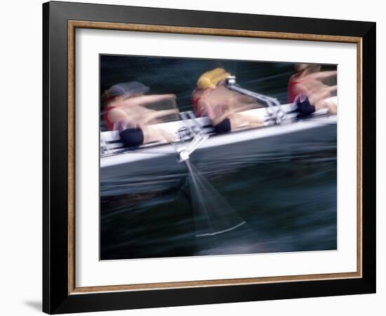 Woman's Crew on Opening Day Races of the Annual Windermere Cup Regatta, Seattle, Washington, USA-Nancy & Steve Ross-Framed Photographic Print