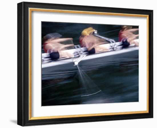 Woman's Crew on Opening Day Races of the Annual Windermere Cup Regatta, Seattle, Washington, USA-Nancy & Steve Ross-Framed Photographic Print