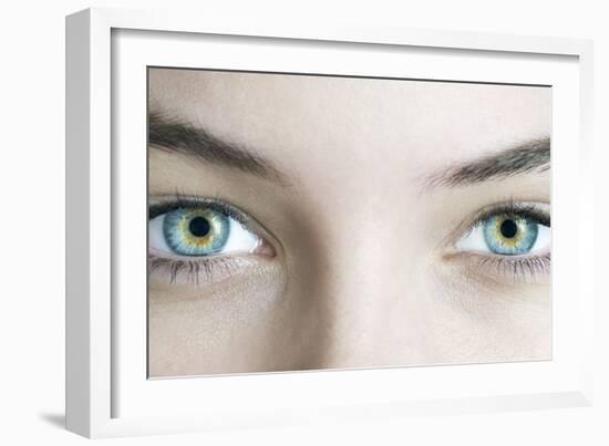 Woman's Eyes-Science Photo Library-Framed Photographic Print