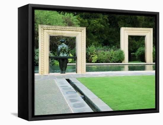 Woman's Garden, Dallas Arboretum, Dallas Texas, USA-null-Framed Premier Image Canvas