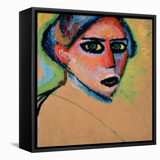 Woman's Head, 1911-Alexej Von Jawlensky-Framed Premier Image Canvas