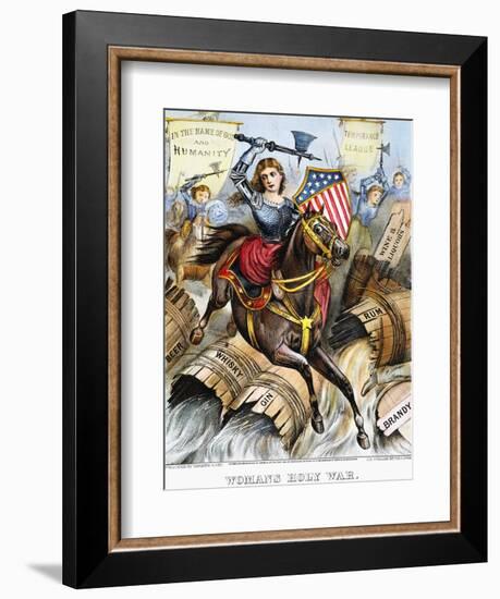 Woman's Holy War, 1874-Currier & Ives-Framed Giclee Print