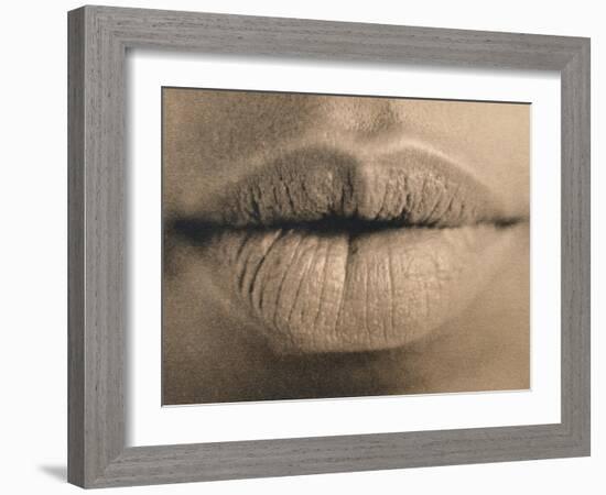 Woman's Lips-Cristina-Framed Photographic Print