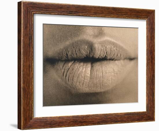 Woman's Lips-Cristina-Framed Photographic Print