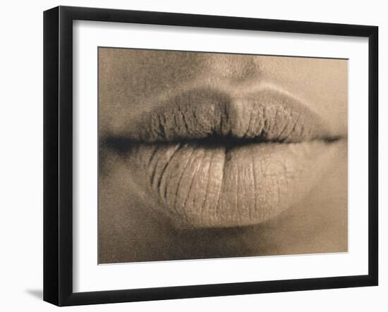 Woman's Lips-Cristina-Framed Photographic Print