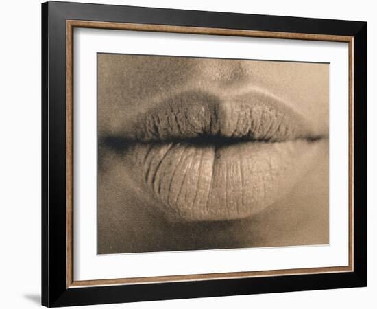 Woman's Lips-Cristina-Framed Photographic Print