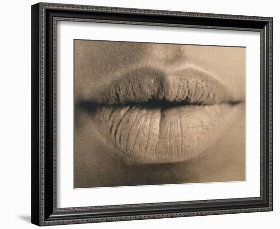 Woman's Lips-Cristina-Framed Photographic Print