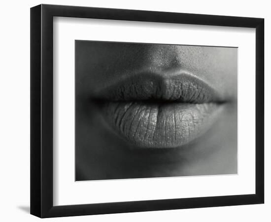 Woman's Lips-Cristina-Framed Photographic Print