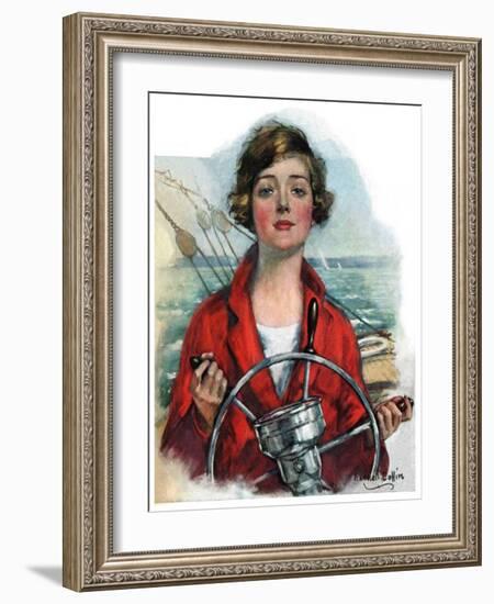 "Woman Sailor,"October 15, 1927-William Haskell Coffin-Framed Giclee Print