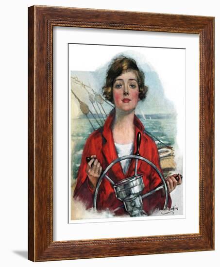 "Woman Sailor,"October 15, 1927-William Haskell Coffin-Framed Giclee Print