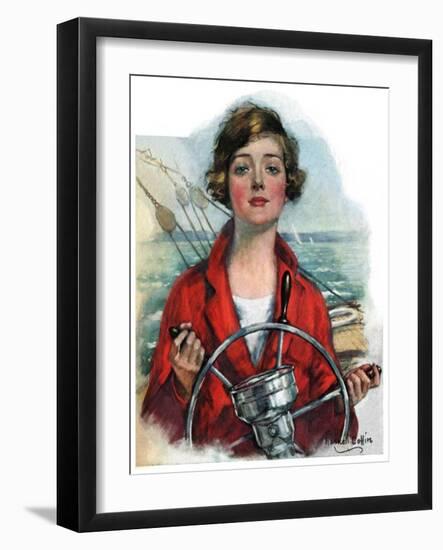 "Woman Sailor,"October 15, 1927-William Haskell Coffin-Framed Giclee Print