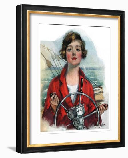 "Woman Sailor,"October 15, 1927-William Haskell Coffin-Framed Giclee Print