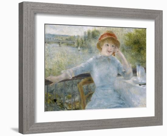 Woman Seated, 1879-Pierre-Auguste Renoir-Framed Giclee Print