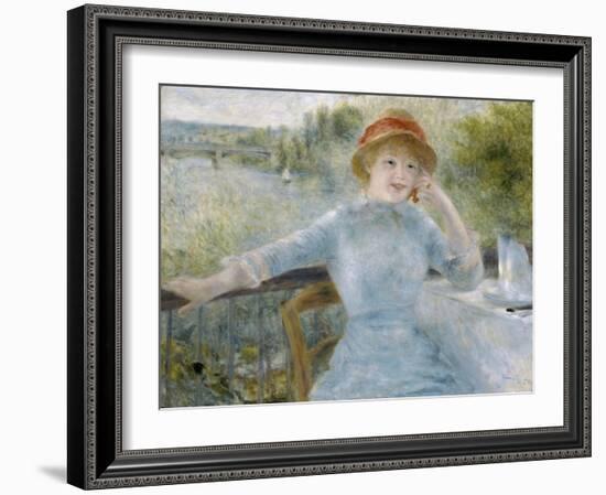 Woman Seated, 1879-Pierre-Auguste Renoir-Framed Giclee Print