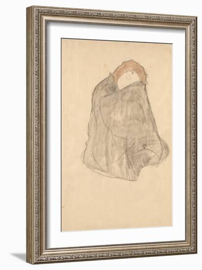 Woman Seated, 1908-1909-Gustav Klimt-Framed Giclee Print