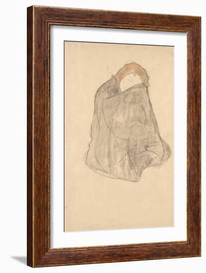 Woman Seated, 1908-1909-Gustav Klimt-Framed Giclee Print