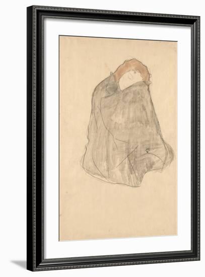 Woman Seated, 1908-1909-Gustav Klimt-Framed Giclee Print