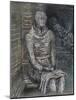 Woman Seated in the Underground-Henry Moore-Mounted Giclee Print