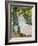 Woman Seated on a Bench-Claude Monet-Framed Giclee Print
