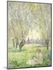 Woman Seated under the Willows, 1880-Claude Monet-Mounted Giclee Print