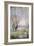 Woman Seated under the Willows-Claude Monet-Framed Art Print