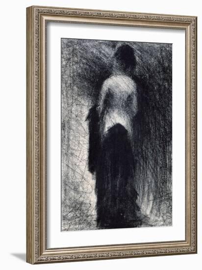 Woman Seen from the Back, C1880-1891-Georges Seurat-Framed Giclee Print