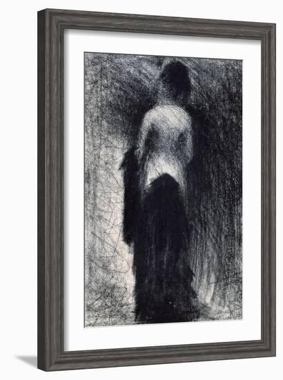 Woman Seen from the Back, C1880-1891-Georges Seurat-Framed Giclee Print