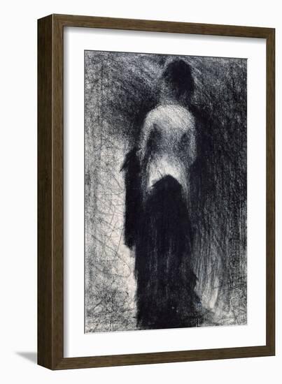 Woman Seen from the Back, C1880-1891-Georges Seurat-Framed Giclee Print