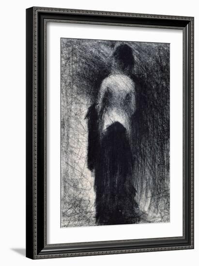 Woman Seen from the Back, C1880-1891-Georges Seurat-Framed Giclee Print