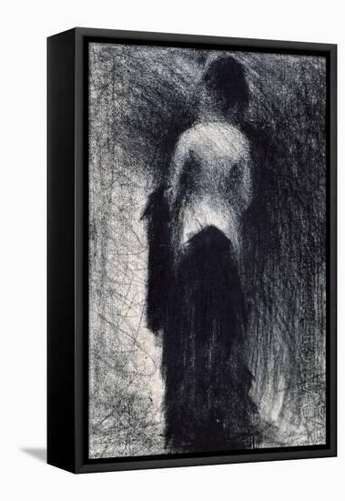 Woman Seen from the Back, C1880-1891-Georges Seurat-Framed Premier Image Canvas