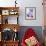 Woman Sieving Flour into a Bowl, Crockery & Eggs in Front-Linda Burgess-Framed Photographic Print displayed on a wall