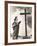 Woman Singing Hymns by a Large Wooden Cross on a Hill-null-Framed Photo