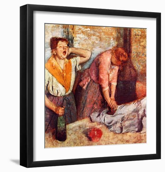 Woman Singing-Edgar Degas-Framed Giclee Print