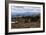 Woman Sits Next To Her Two Dogs Looking Out Into Idaho's Mountainous Landscape-Hannah Dewey-Framed Photographic Print
